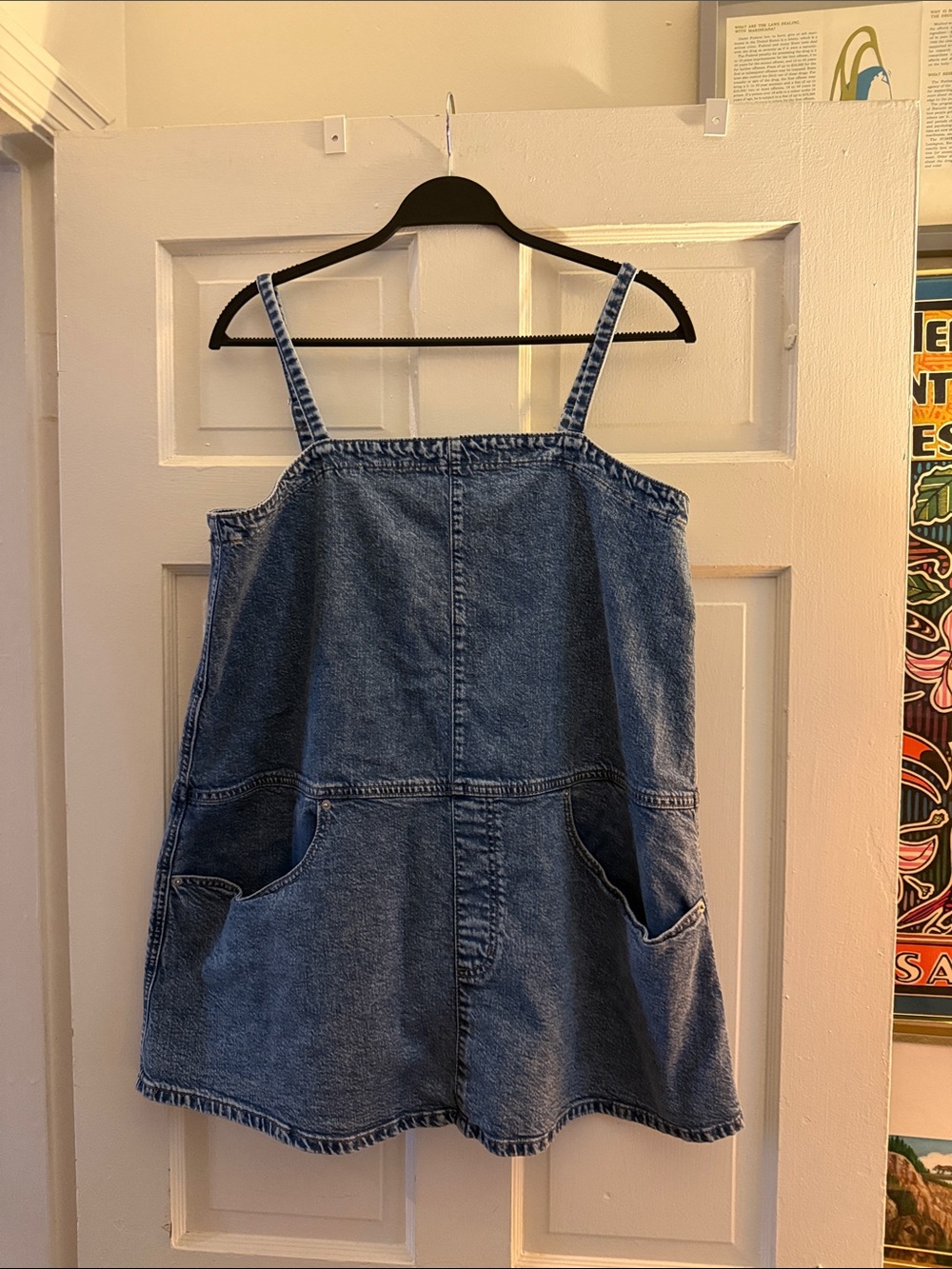 Universal Thread Light Blue Denim Mini Dress with Pockets